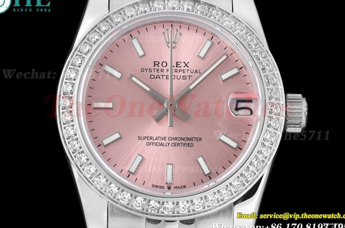 Pink MY8215 Dia SS 28mm Stk GDF SS Datejust 0512